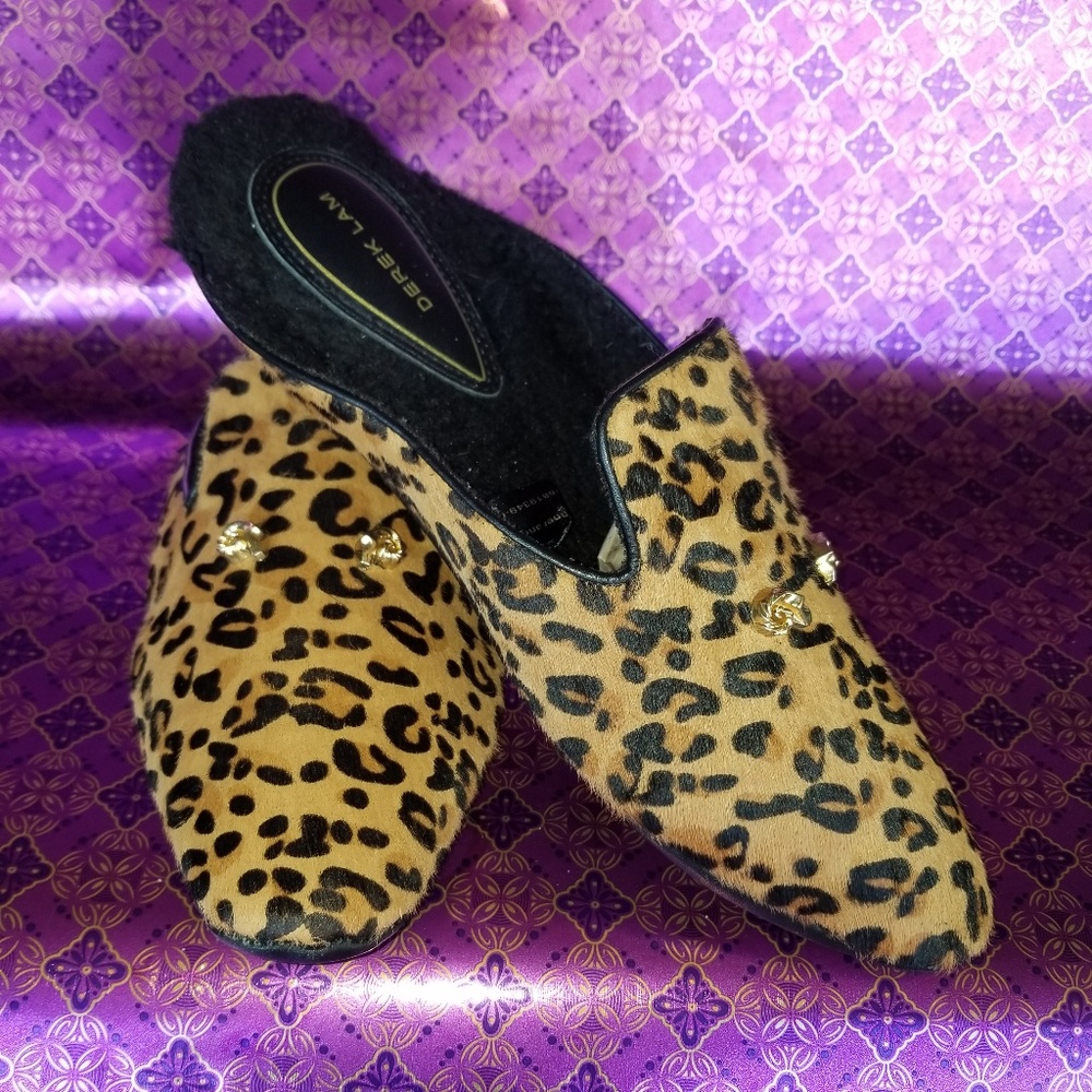 Derek Lam Leopard Slippers! Size L- 9/10
